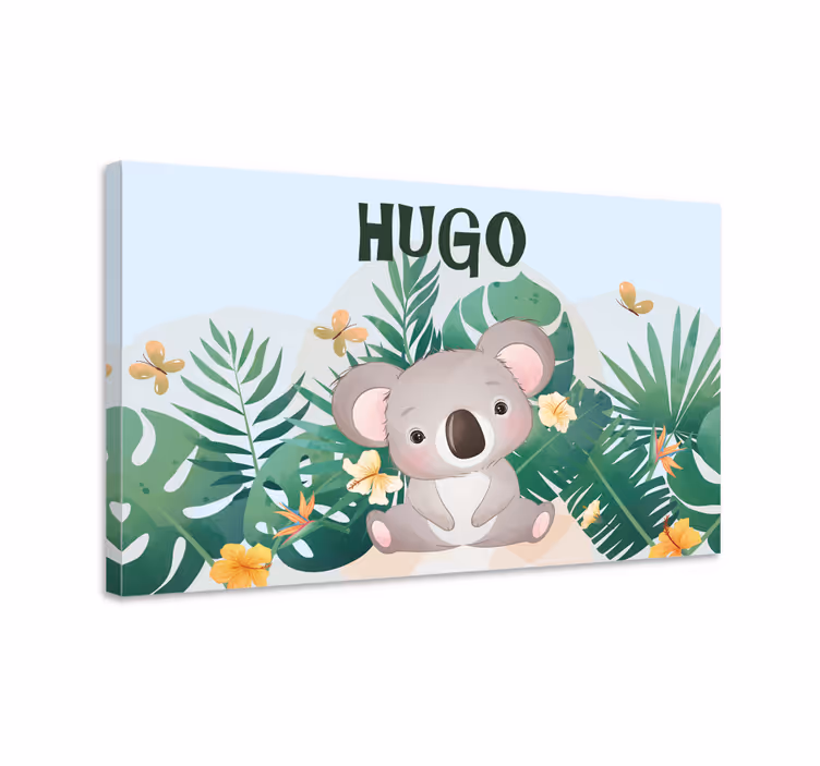 Roztomilá koala pro chlapce s plátnem jménem - TenStickers