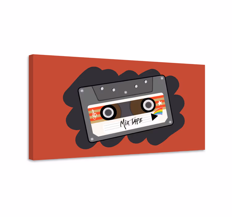 Mix pásková kazeta retro obraz 80. Let - TenStickers