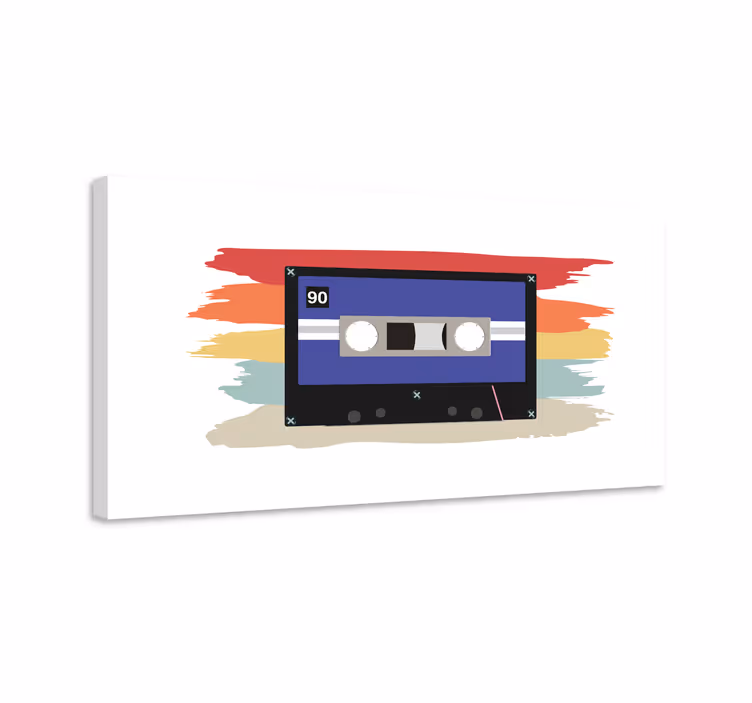 Obrazová hudba retro kazeta - TenStickers