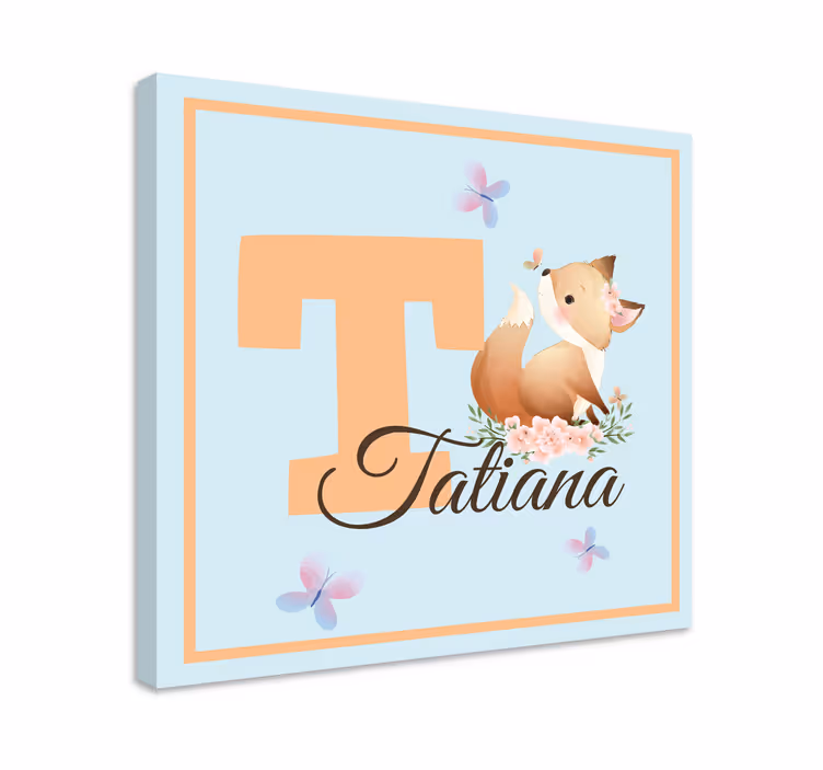Obraza pro školku přátelská liška - TenStickers