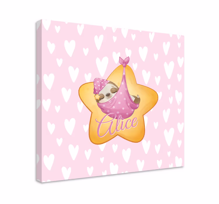 Obraza pro školku spící lenochodová hvězda - TenStickers