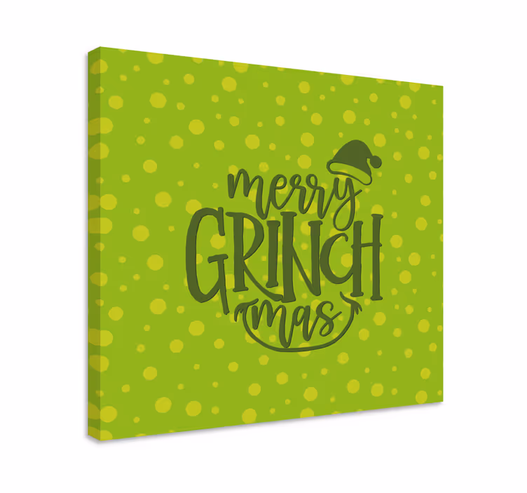 Veselé grinchmas originální vánoční obraz na plátně - TenStickers