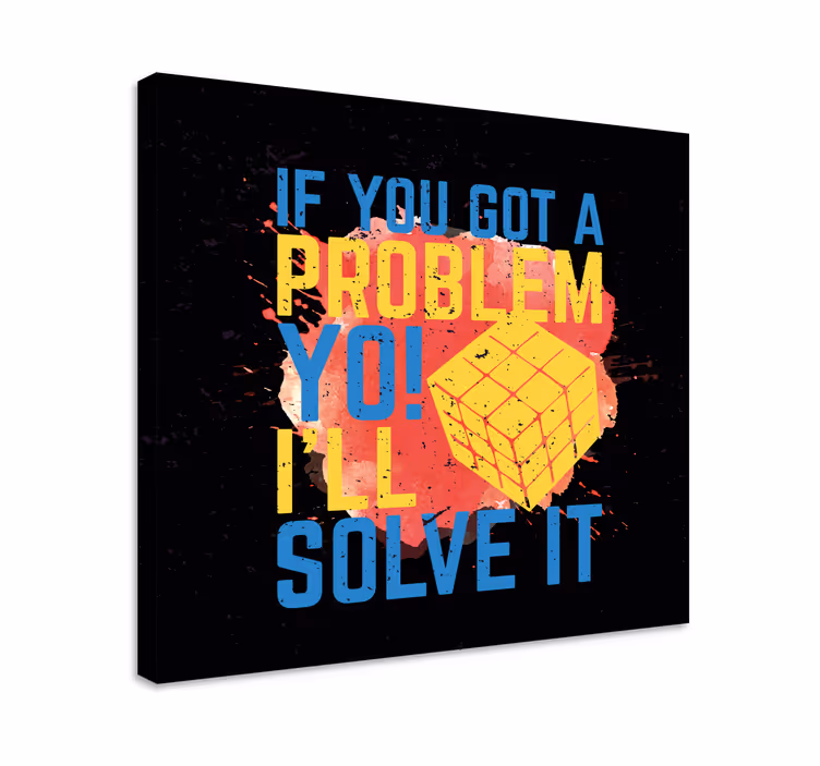 Rubik kostka úvodní barvy retro obraz - TenStickers
