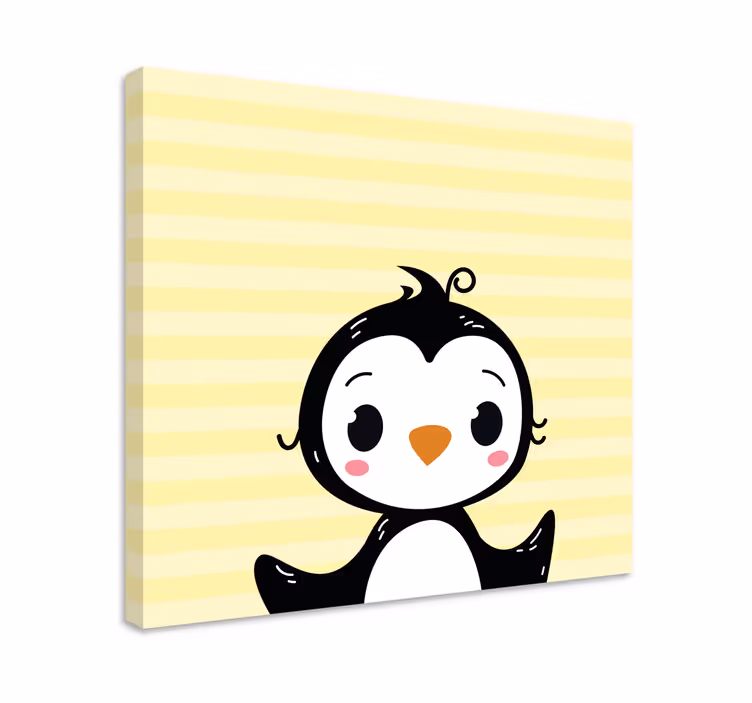 Obraza zvířat roztomilá figurka tučňáka - TenStickers