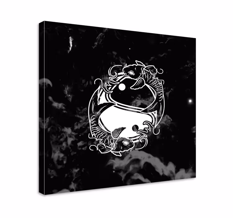 Yin yang bilance ryby zen obraz - TenStickers