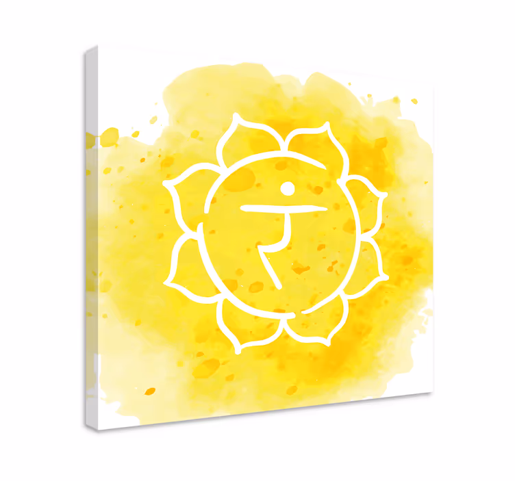 Solar plexus čakra symbol moderní obraz - TenStickers