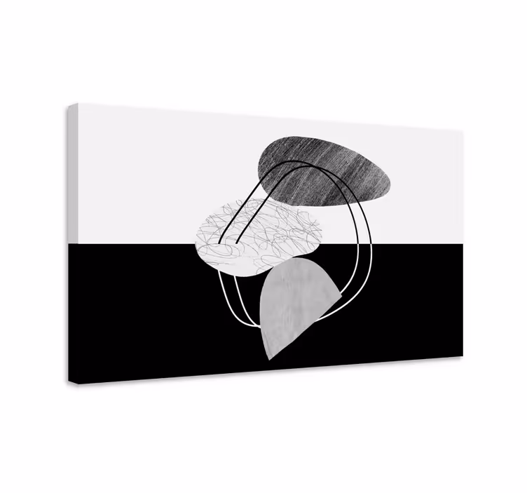 Umělecké tisky na černobílé kamenné obraz - TenStickers