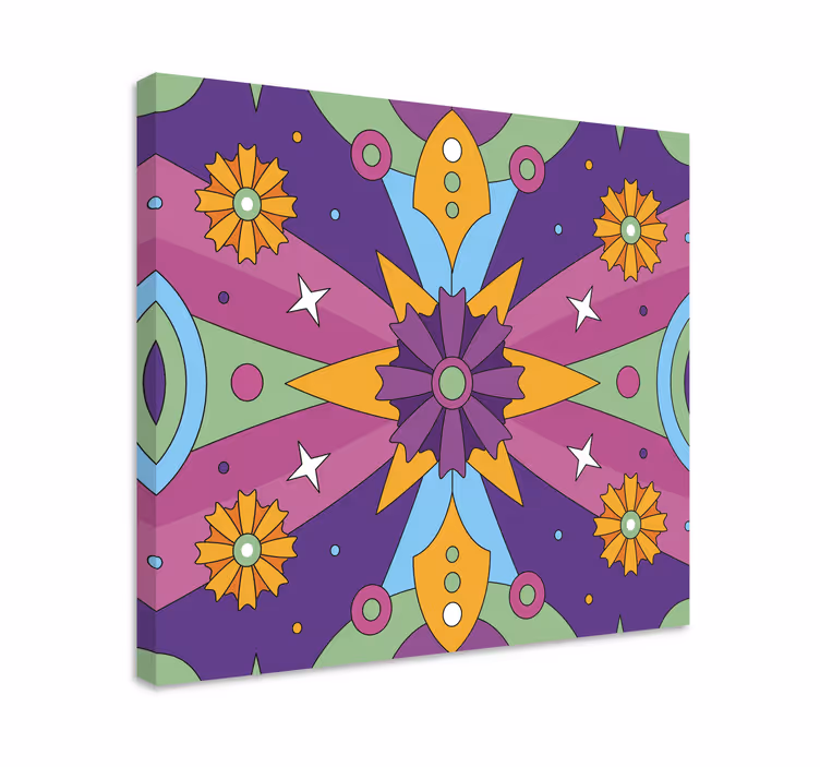 Abstraktní obraza barevný geometrický vzor - TenStickers