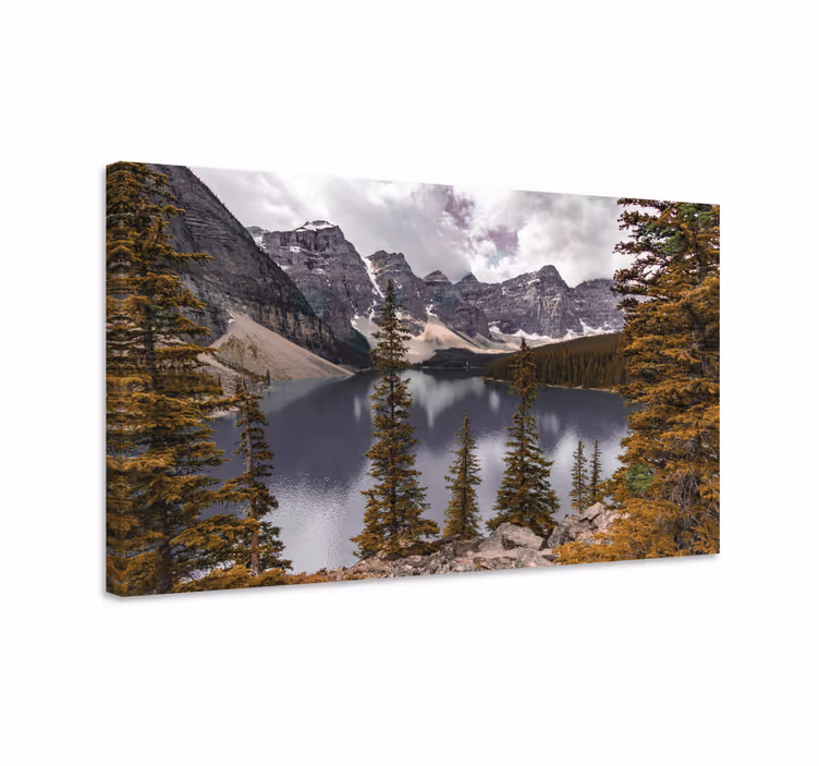 Obraz krajiny velkolepé horské jezero - TenStickers