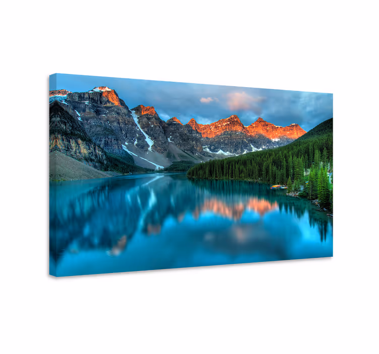 Barevné jezero estetické umění krajina obraz - TenStickers