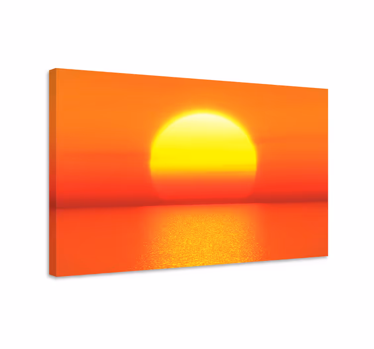 žlutý západ slunce estetické barvy obraz - TenStickers