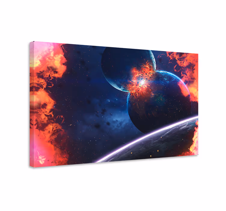 úžasné planetární exploze moderní obraz - TenStickers