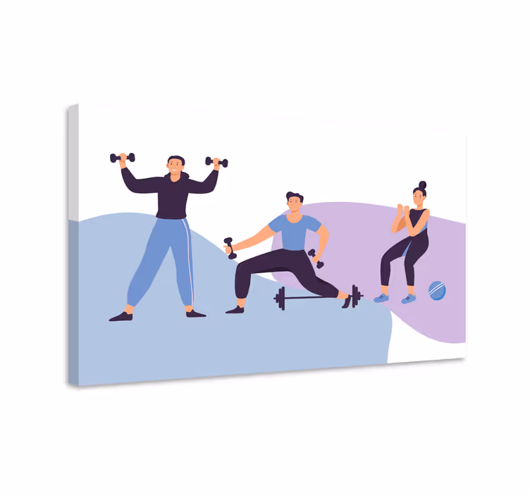 Obraza sport trénink pro fitness nadšence - TenStickers