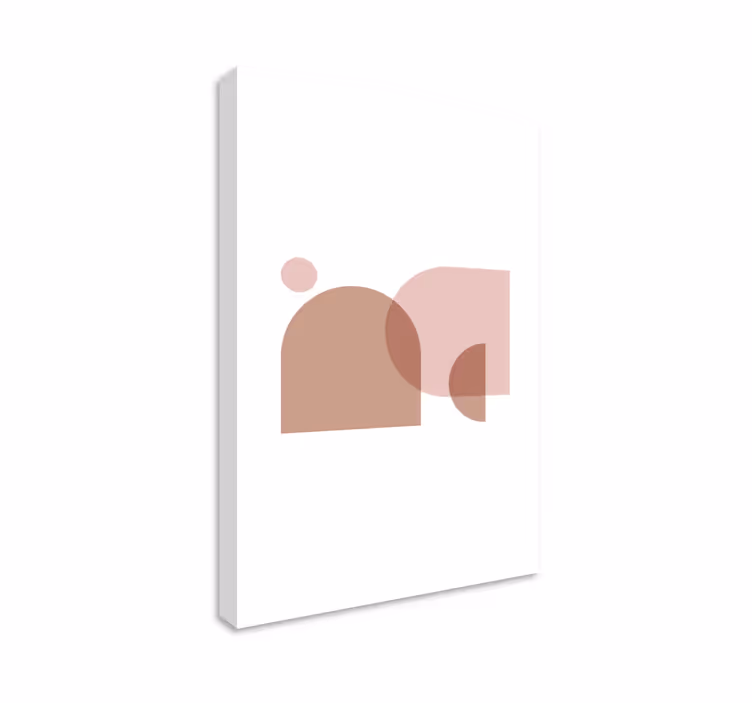 Geometrická obraza minimalistické abstraktní tvary - TenStickers