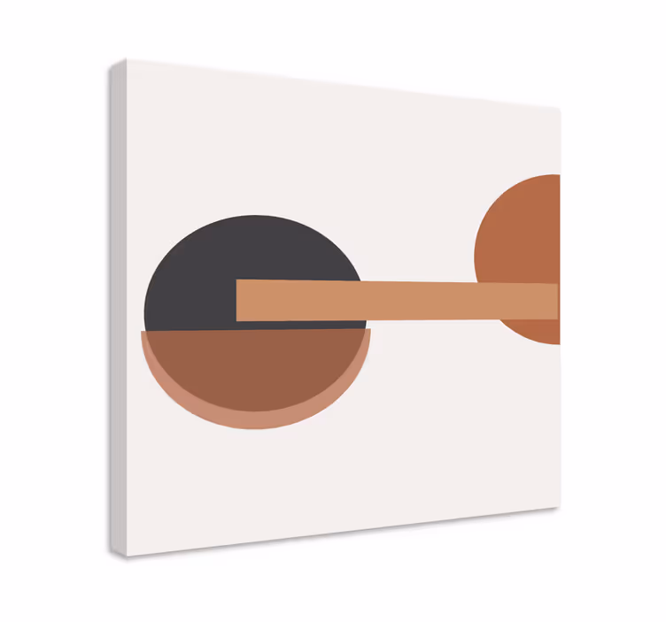 Geometrická obraza abstraktní kruhová rovnováha - TenStickers