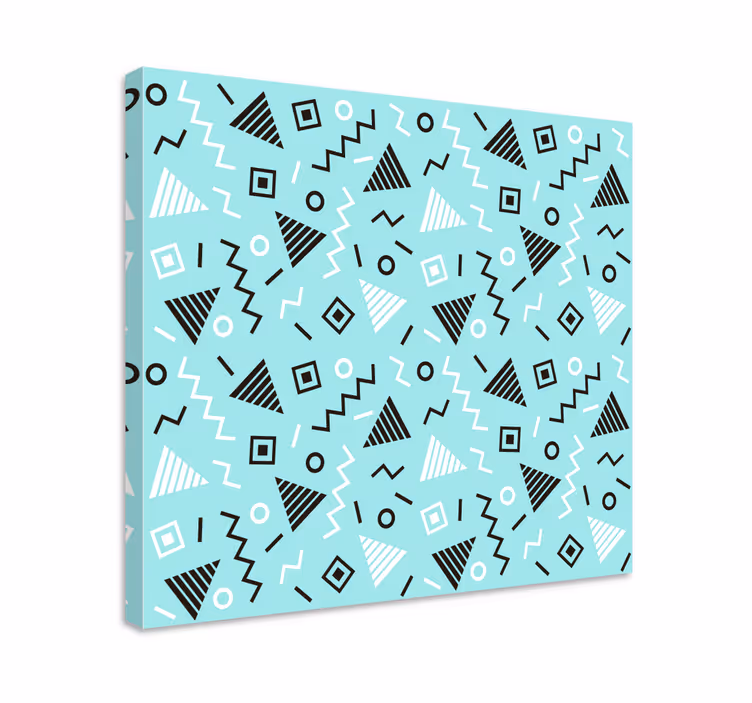 Geometrická obraza s dynamickým vzorem - TenStickers
