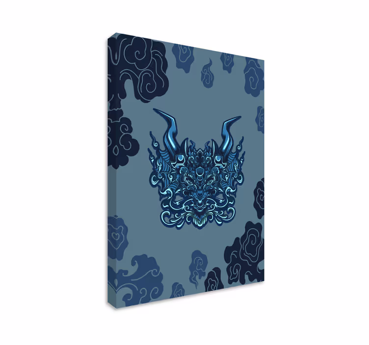 Mandala obraza inspirovaná drakem - TenStickers