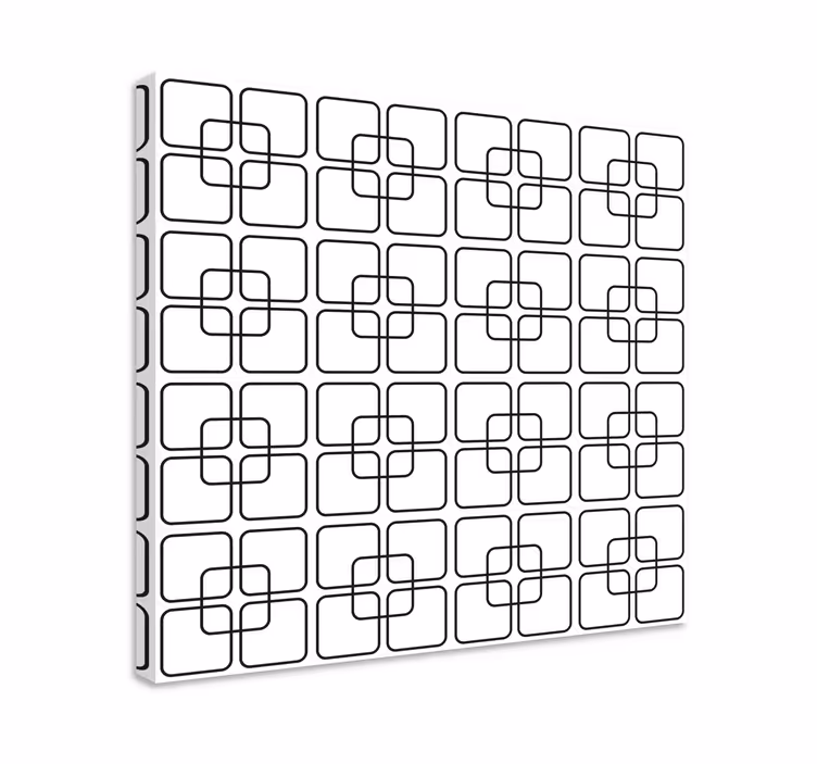 Geometrická obraza složitý čtvercový vzor - TenStickers