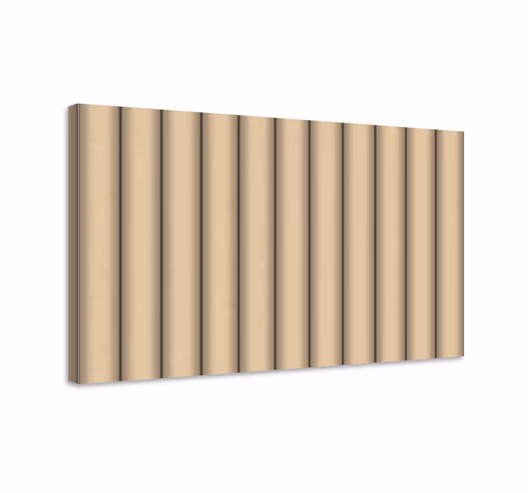 Hnědý tubus minimalistický vzor bar tisk na obraz - TenStickers