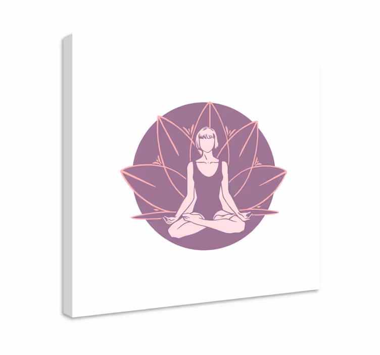 Umělecké obrazy na obraz s meditací lotosového květu - TenStickers