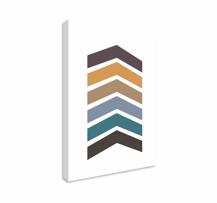 Design vzoru chevron Geometrická obraza - TenStickers