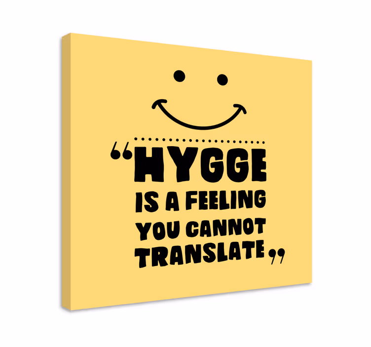 Obraza citací hygge je pocit - TenStickers