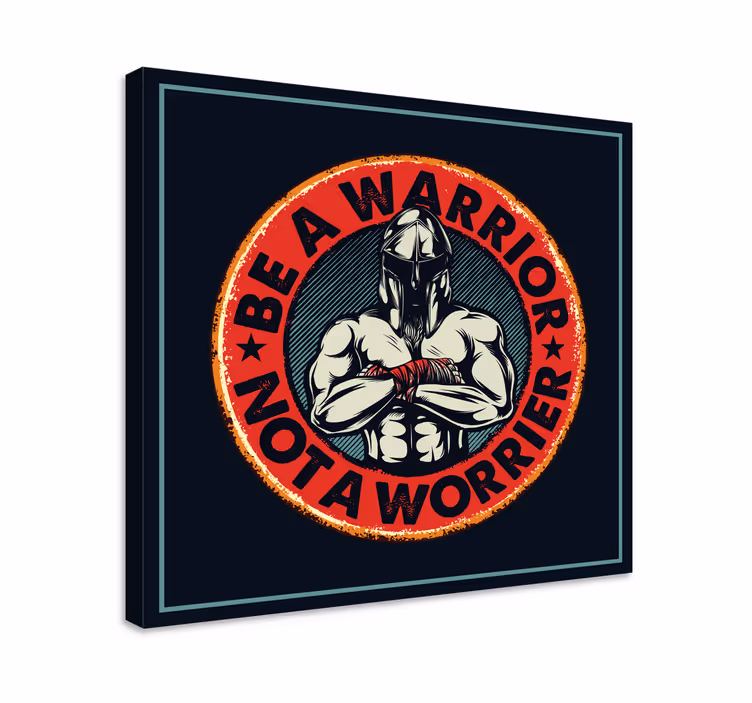 Obraza citací buď bojovník - TenStickers
