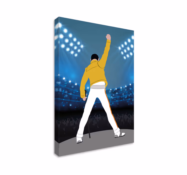 Freddie na hudebním plátně wembley - TenStickers
