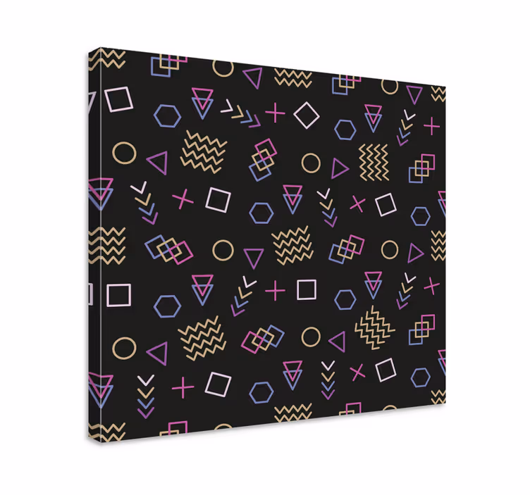 Geometrická obraza vzor geometrických tvarů - TenStickers