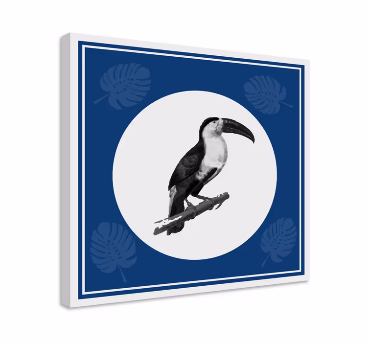 Obraz ptáka tukan na větvi - TenStickers