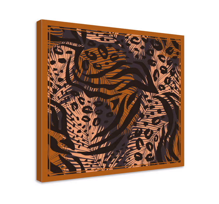 Obraza zvířat ve stylizovaných leopardích vzorech - TenStickers