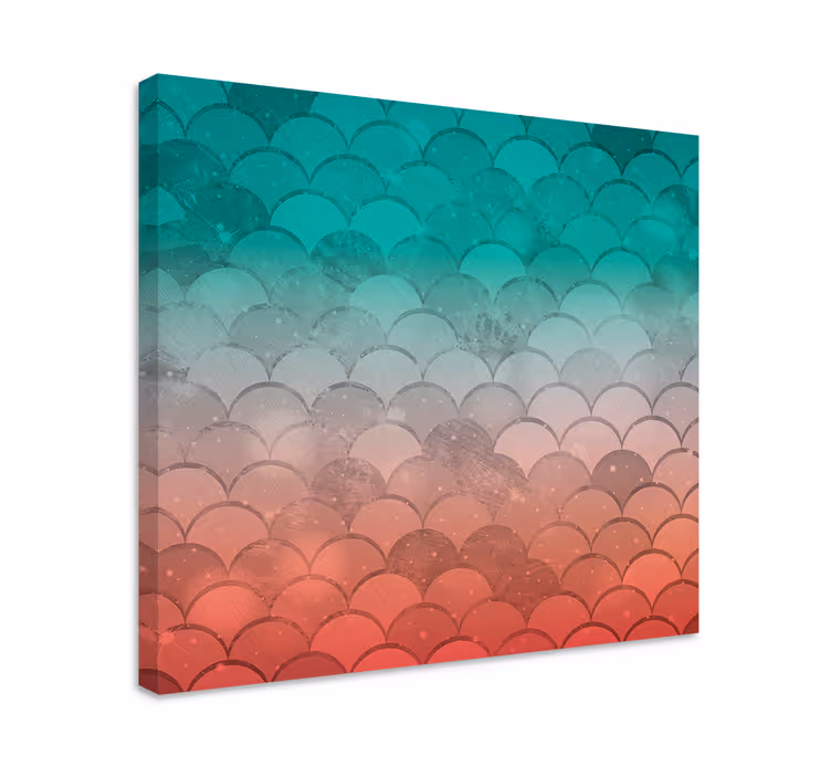 Geometrická obraza vlny zakřivených vzorů - TenStickers