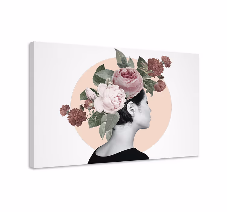 Glamour styl umělecký portrét umělecké tisky - TenStickers