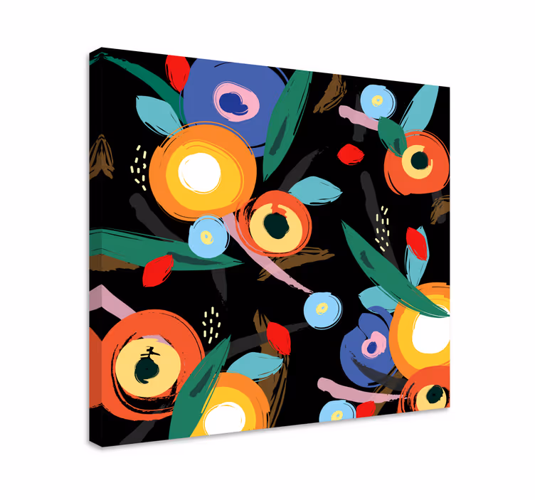 Obraza květin a rostlin Živý botanický motiv - TenStickers
