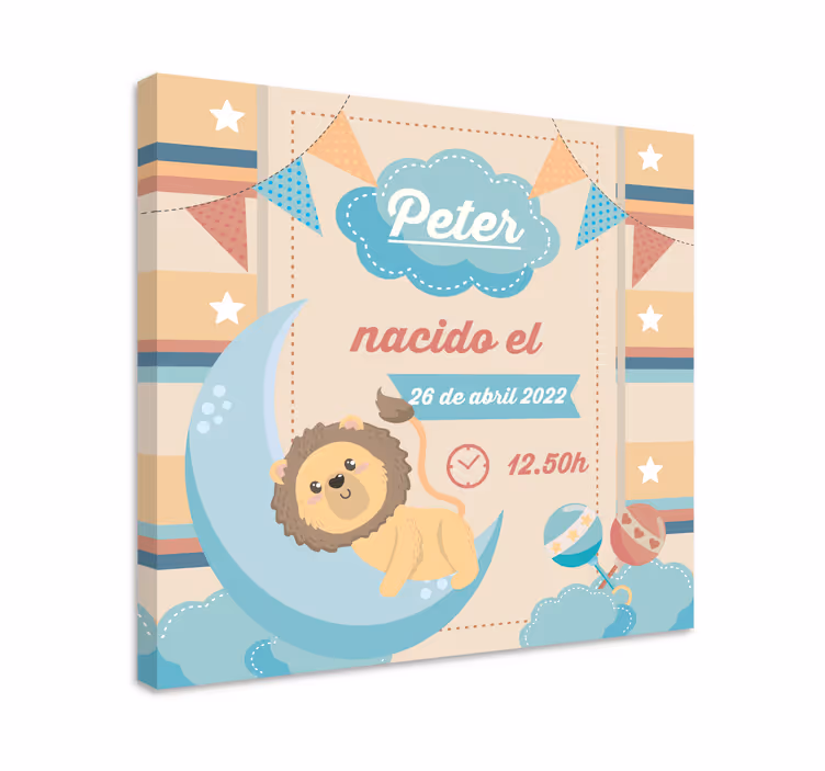 Obraza pro školku oslava lvího měsíce - TenStickers