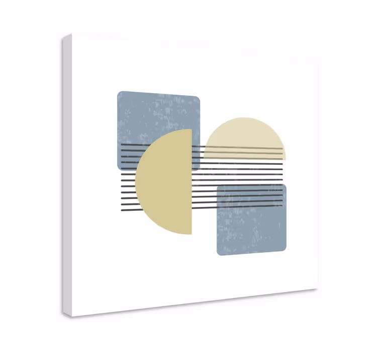 Geometrická obraza abstraktní kruhové tvary - TenStickers