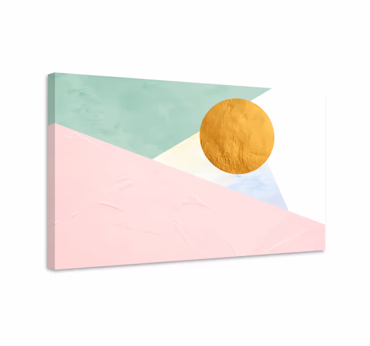 Moderní obraz geometrický sluneční kruh - TenStickers