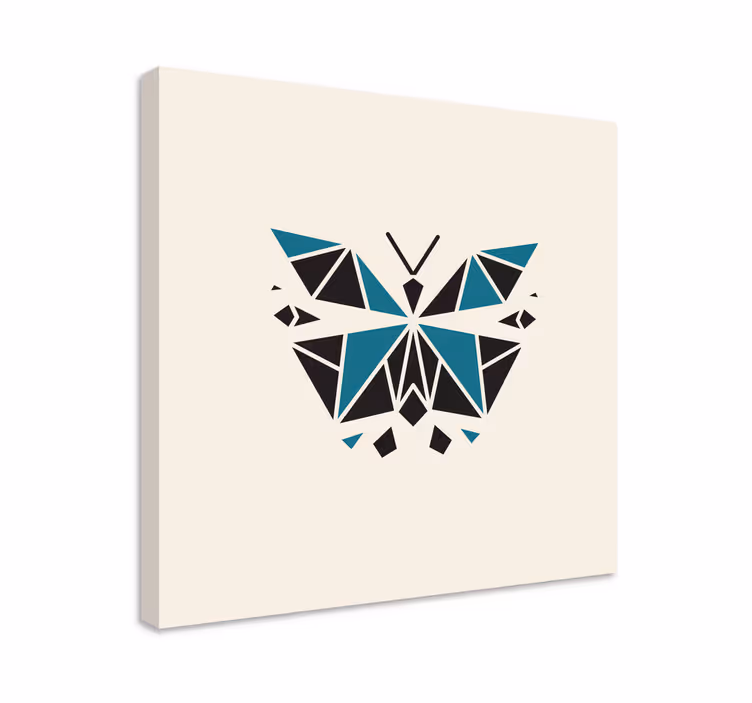 Trojúhelník polygonální motýl geometrické obraz - TenStickers