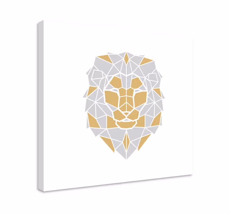 Obraza koní geometrická hlava lva - TenStickers