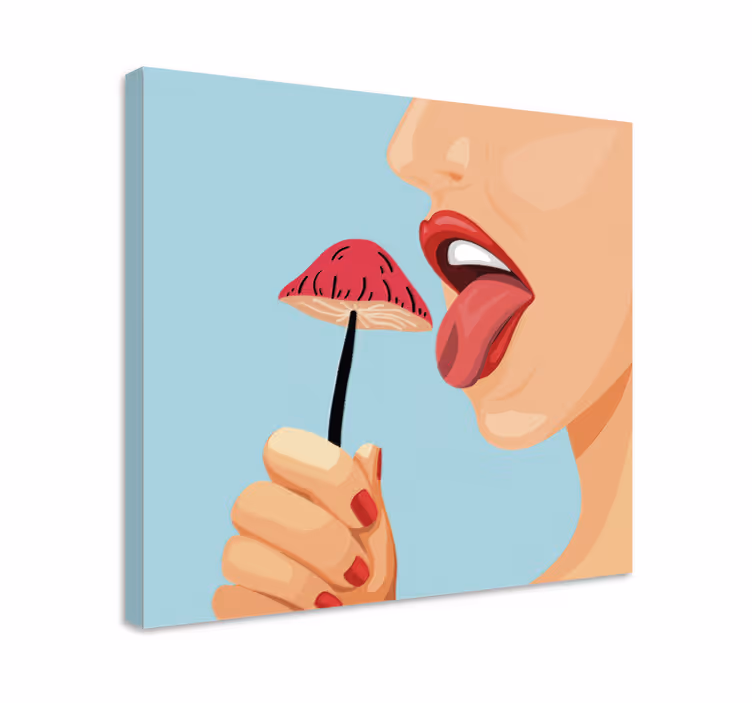 Svůdné jahodové pokušení Obraza s ovocem - TenStickers