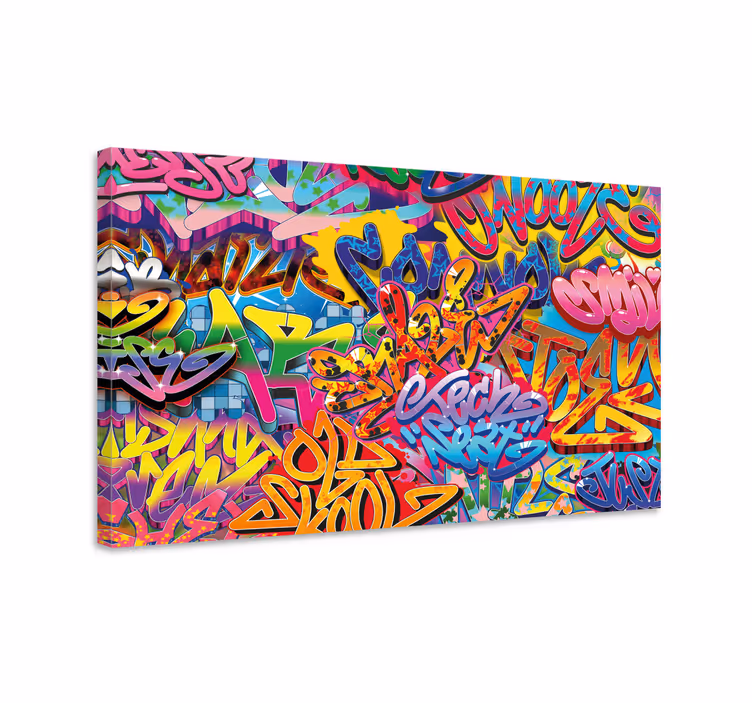Barevné grafitti malba design moderní obraz - TenStickers