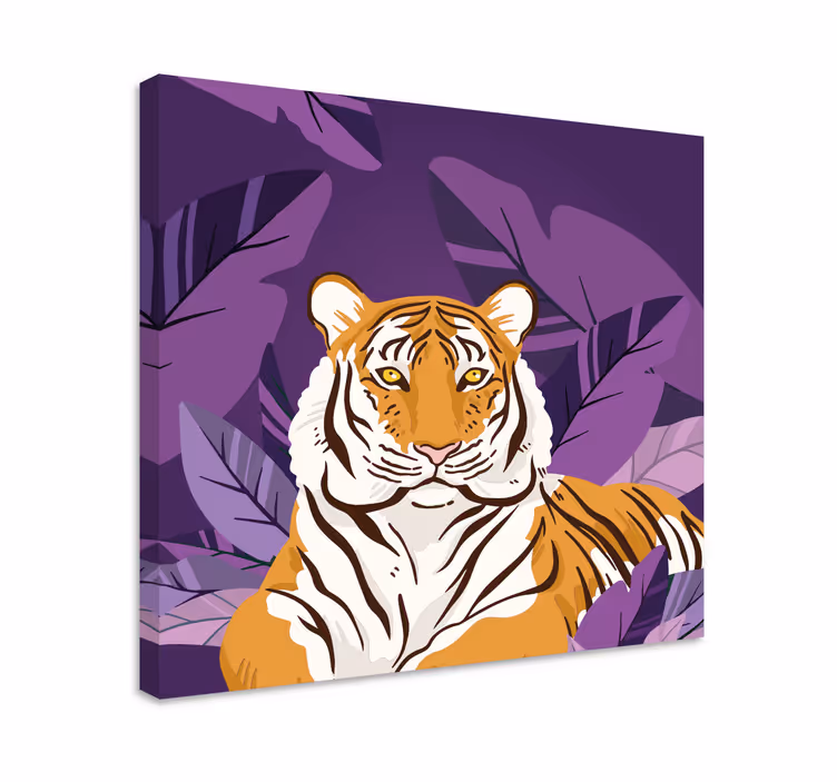 Obraza zvířat vznešený portrét tygra - TenStickers