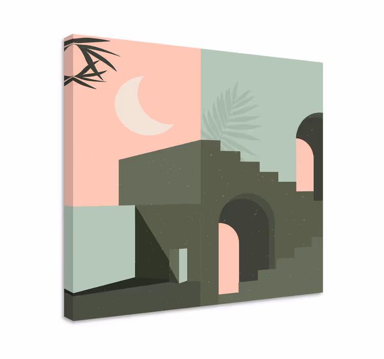 Architektonická abstrakce Moderní obraz - TenStickers