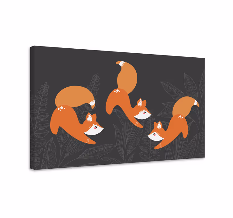 Hrající liška Obraza zvířat - TenStickers
