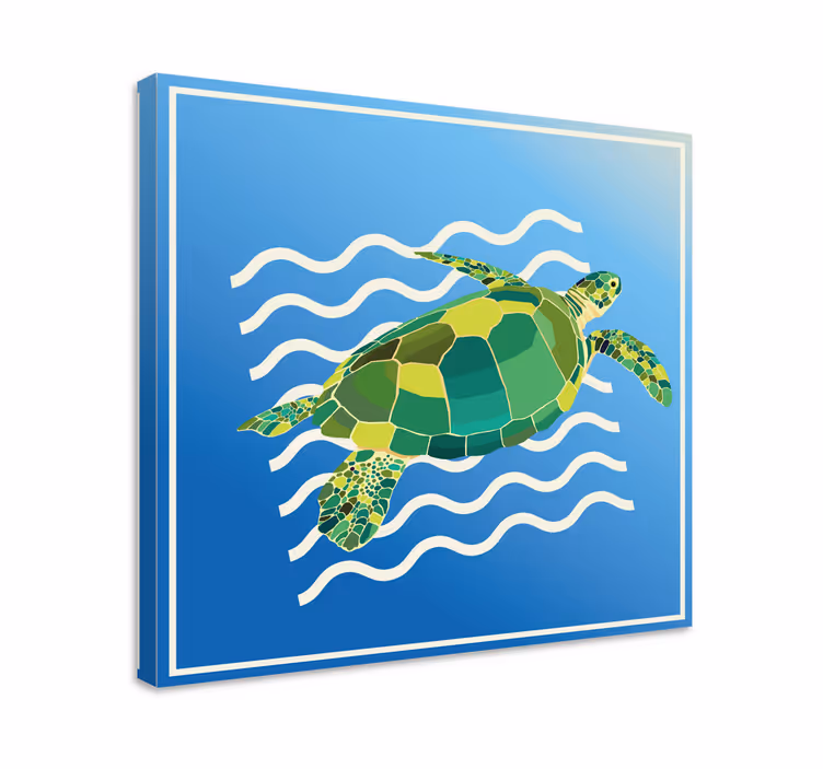 Obraz ryby mořská želva plave - TenStickers