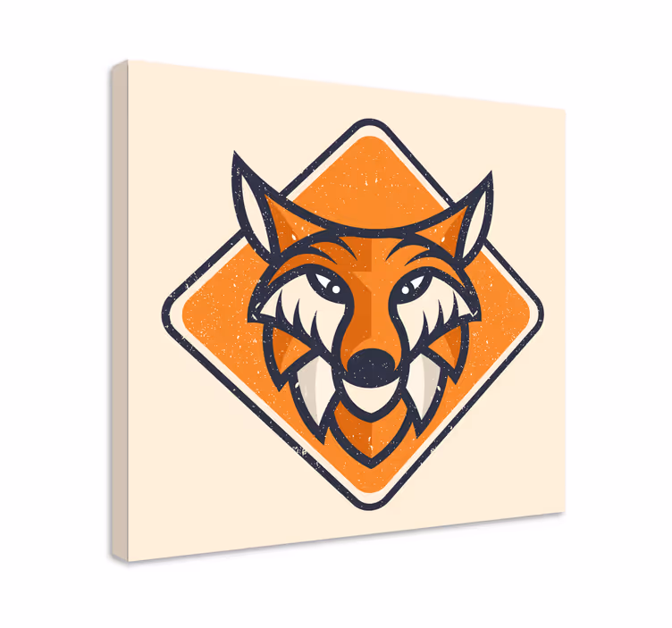 Obrazy na plátně geometrické zvířecí moderní lišky - TenStickers