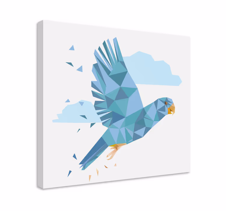 Obraz ptáka modrý letící pták - TenStickers