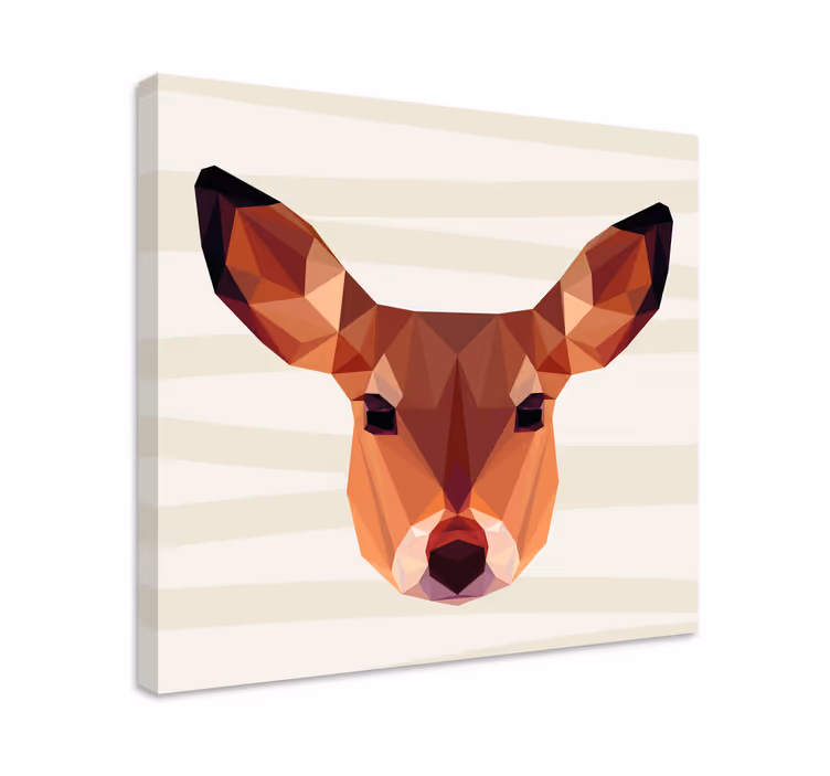 Obraza jelenů v geometrickém stylu - TenStickers