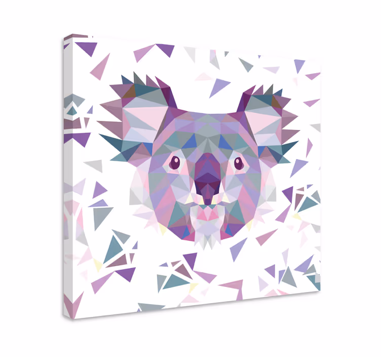 Obraza koní geometrická tvář koaly - TenStickers