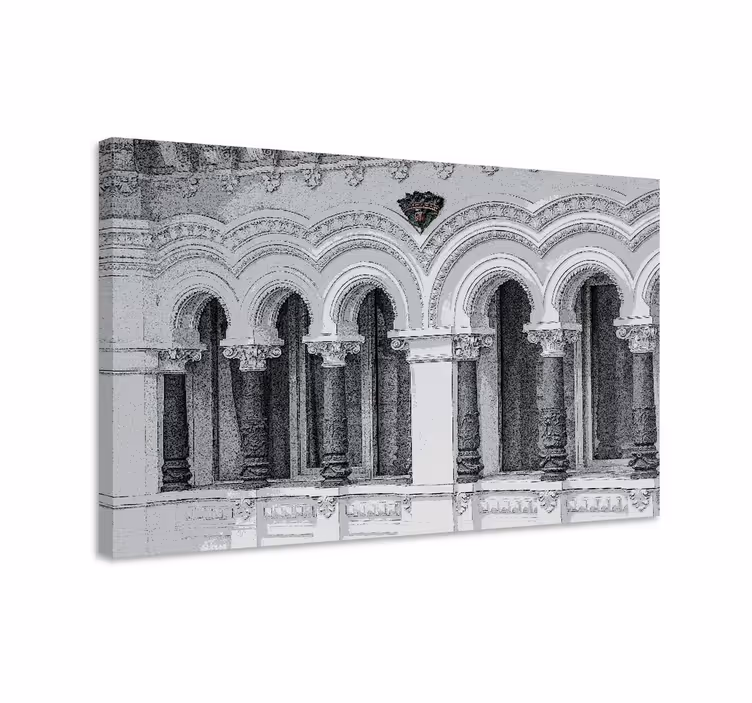 Obraza města a země design architektonických oblouků - TenStickers